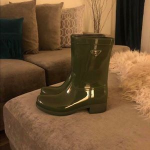 Prada rain boots